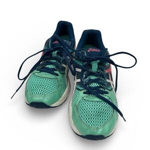 3/$18 Asics Gel Contend 3 Running Shoes Women’s Size 9- Teal, Navy, and Pink